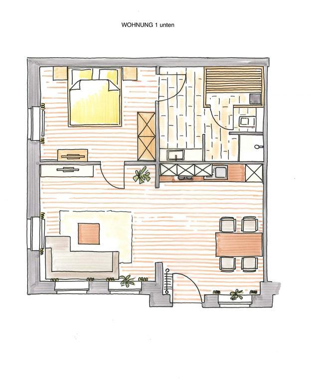 Altstadt Wohnung 1 "Luetje Hoern" Borkum Exteriér fotografie